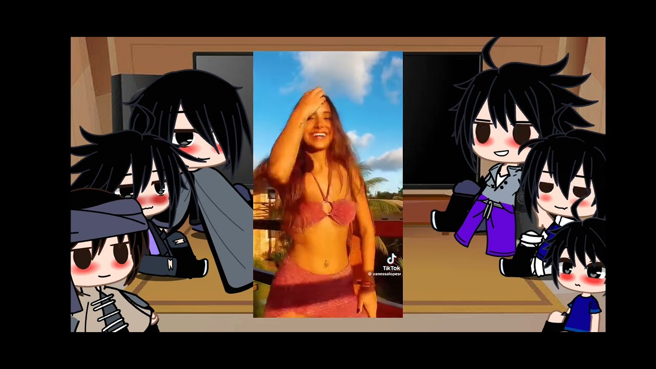 sasuke's react Naruto as Vanessa lopes