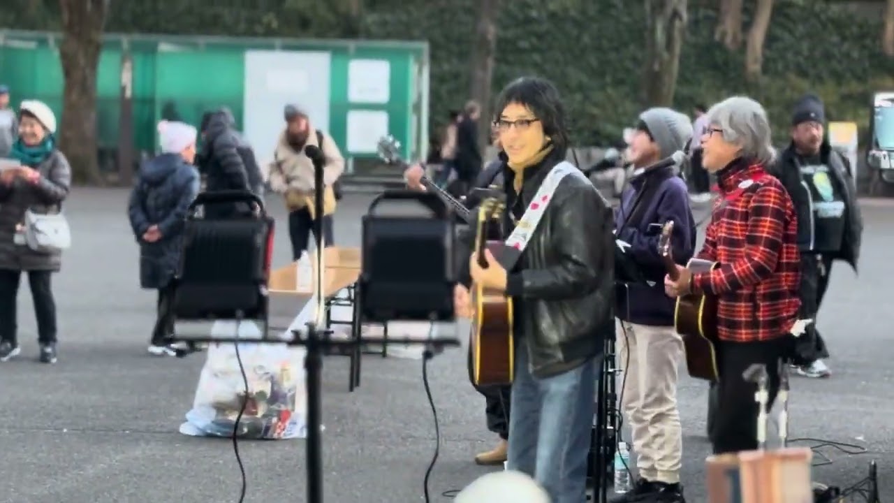 『生活バンド』生活バンド@新宿中央公園ナイヤガラ滝前広場.2025.12.31大晦日