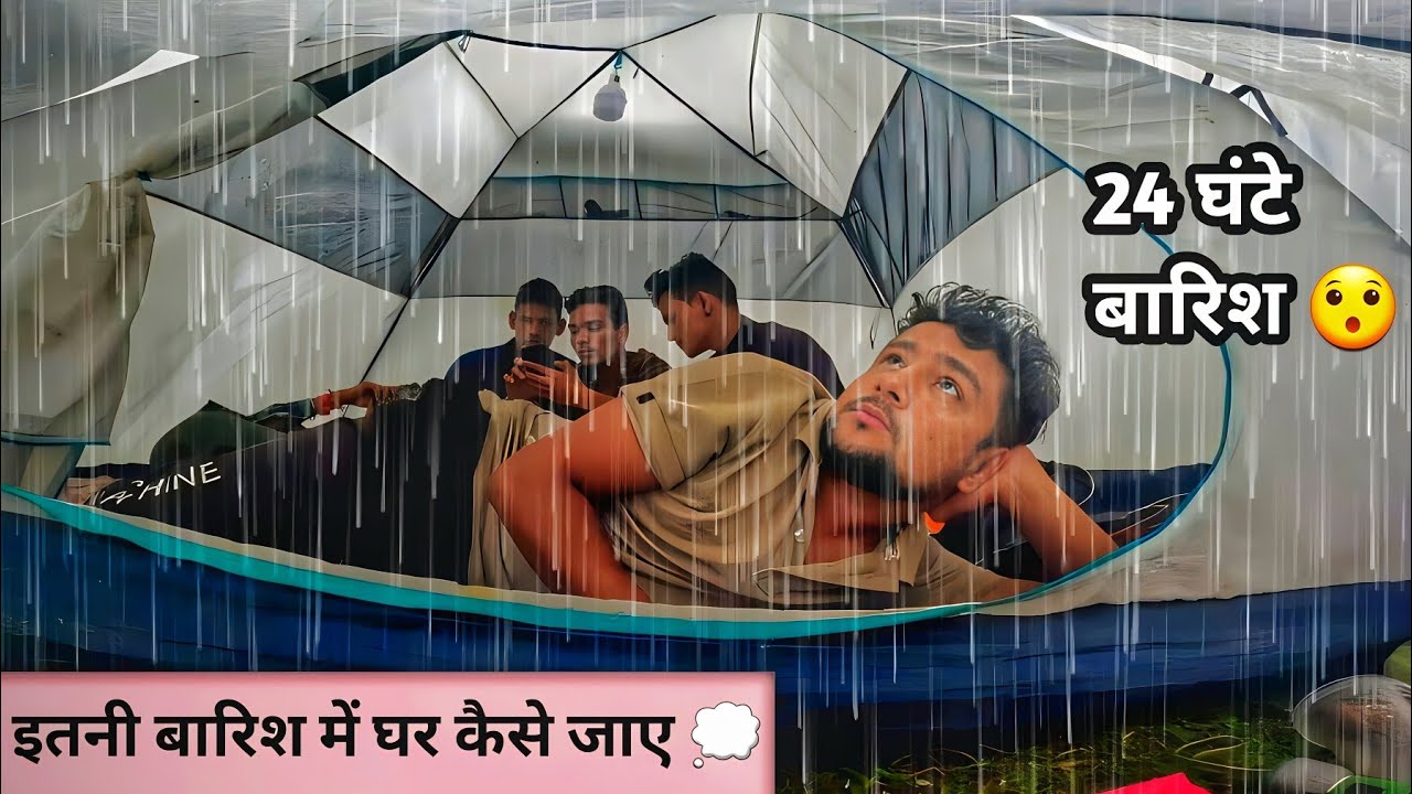 Rain Camping From 24 Hours In Uttarakhand Forest | आज तो फंस गए 🥶 | Rain Camping In India