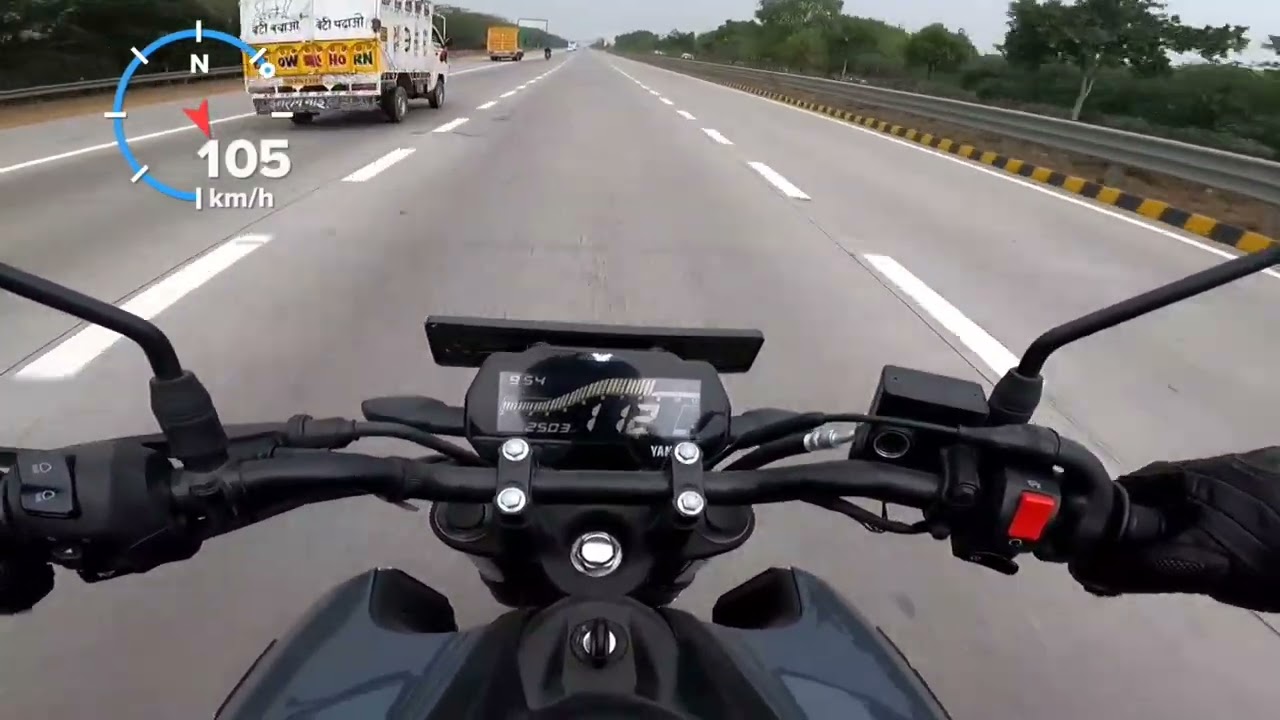 Yamaha FZ-S V4 TOP SPEED | True GPS Speed & Speedo Error