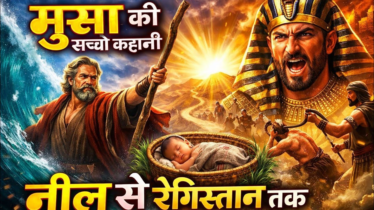 जब परमेश्वर ने मूसा को चुना | नील से रेगिस्तान तक | सच्ची बाइबल कहानी