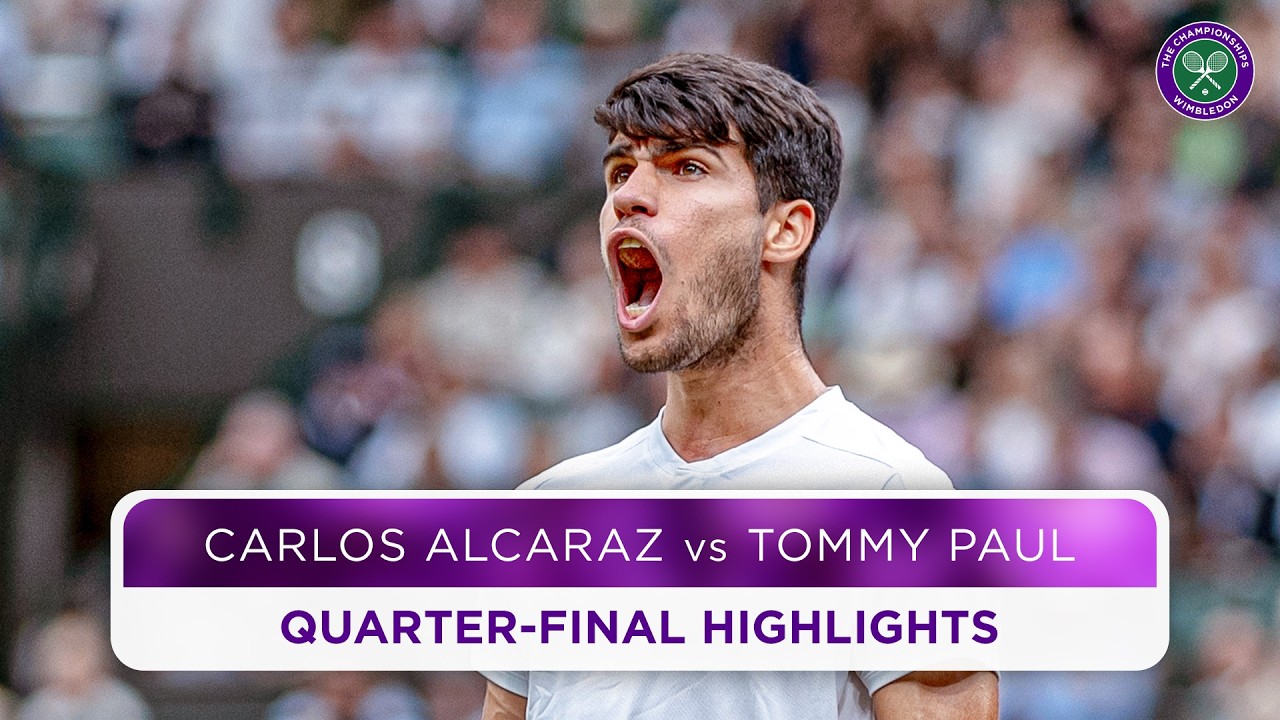 Carlos comes from behind! | Carlos Alcaraz vs Tommy Paul | Highlights | Wimbledon 2024