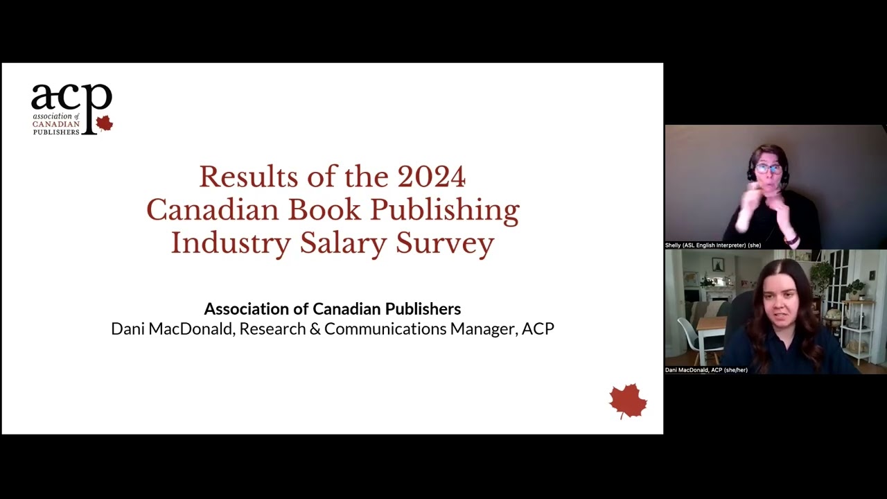 Canadian book publishing: Insights from the latest salary survey - Tech Forum 2025