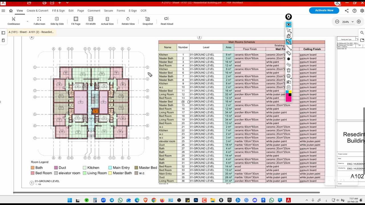 Revit architecture🔴 Colors , Group File and Notes   ريفيت معماري