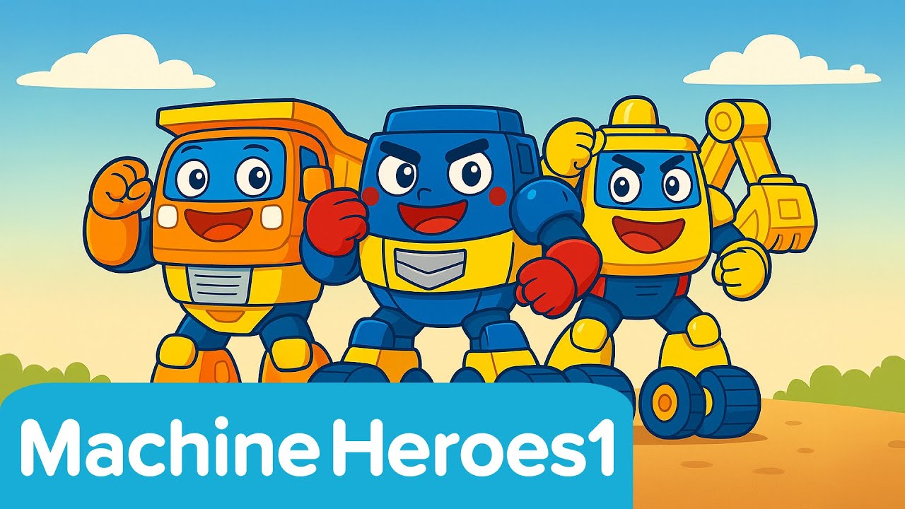 Mighty Machine Heroes1 | Kids Song | Construction Vehicle Robots | Mangdungi Kids
