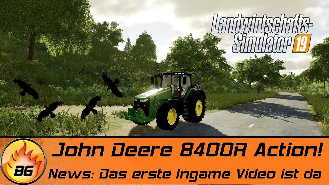 LANDWIRTSCHAFTS SIMULATOR 19 INGAME | John Deere 8400R Action! | FARMING SIMULATOR 19 GAMEPLAY [HD]