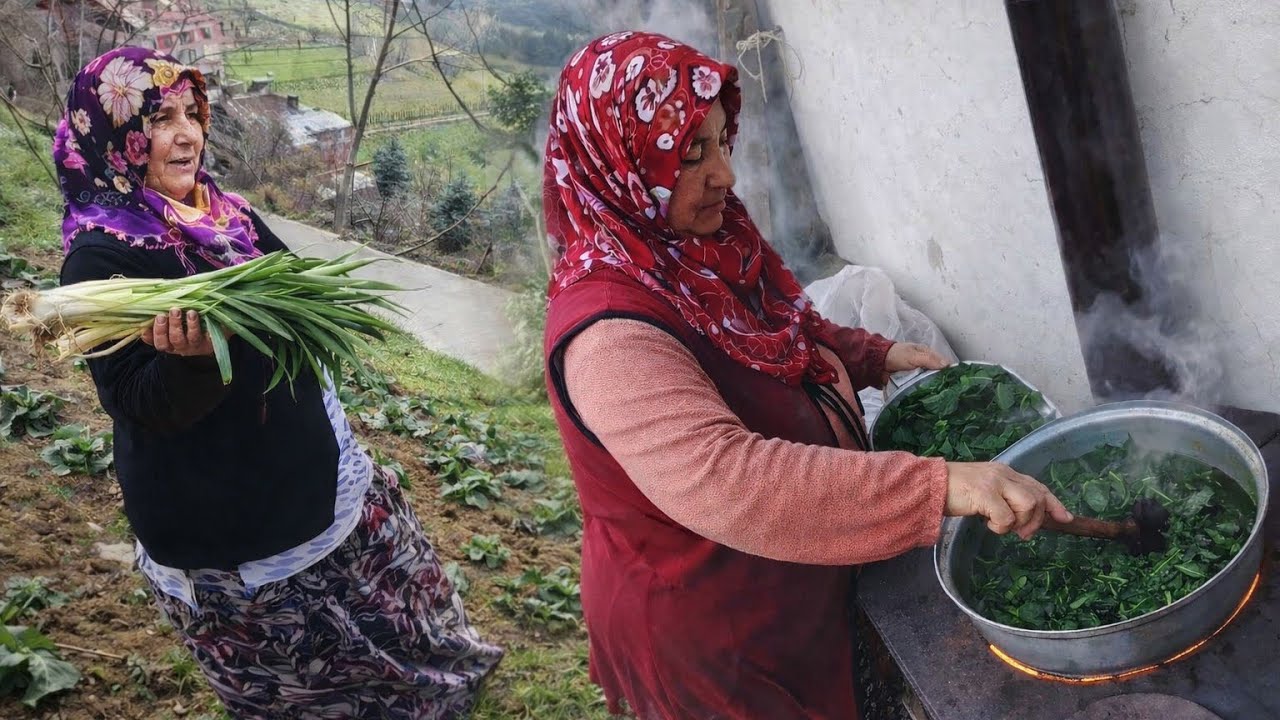 ​🥬 BU YÖNTEMLE TAZE KALIR! Karalahana Haşlama ve Bahçe Turumuz