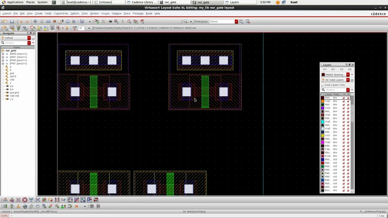 nor gate (layout)