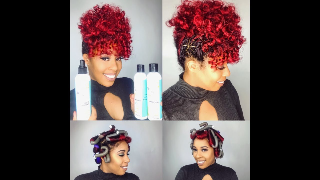 Quick Holiday Updo for natural Hair