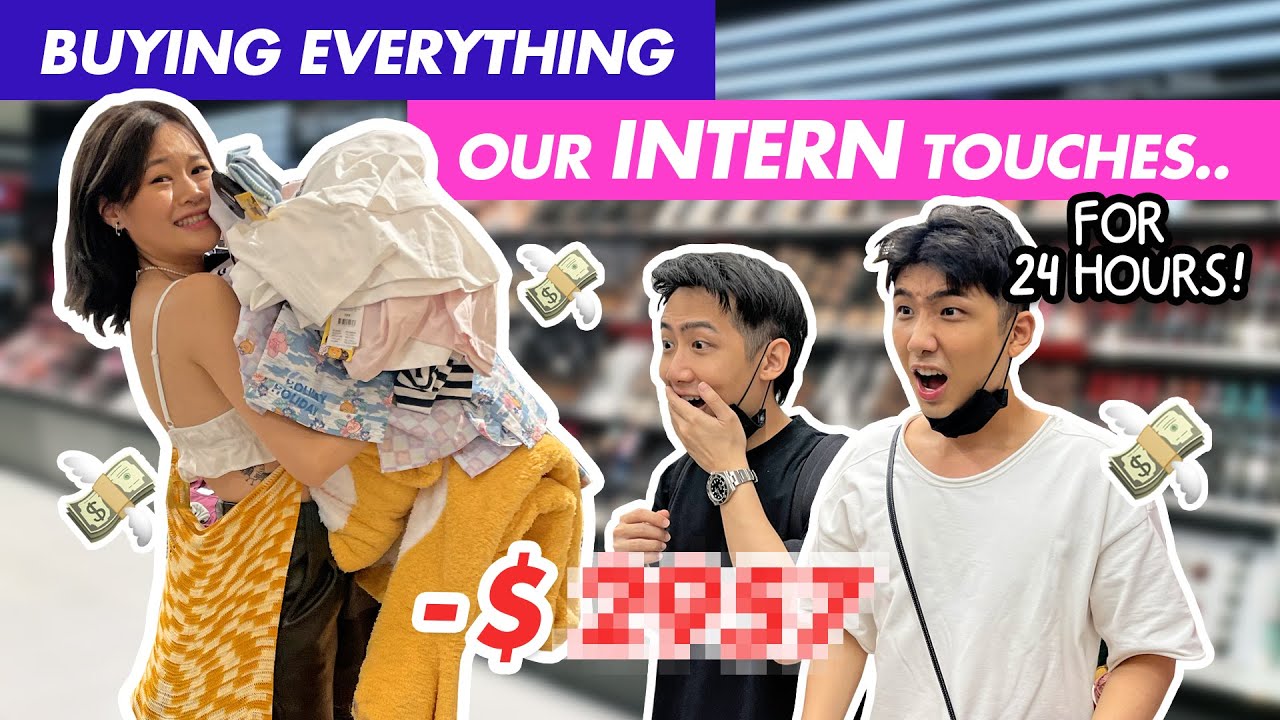 Buying EVERYTHING our INTERN Touches For 24 Hours!