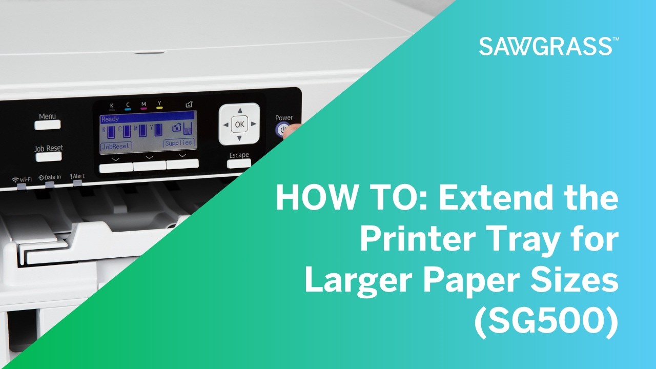 HOW TO: Extend the Printer Tray for Larger Paper Sizes (SG500)