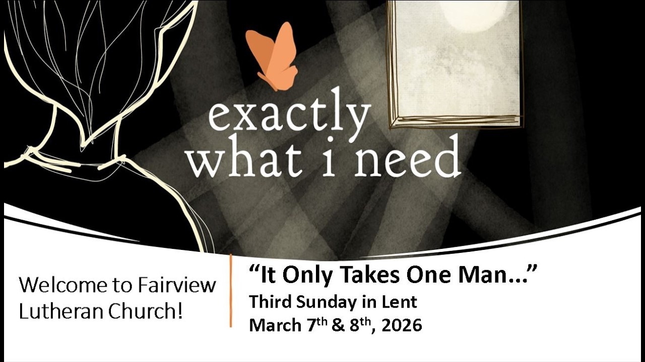 It Only Takes One Man...  | Weekend Worship