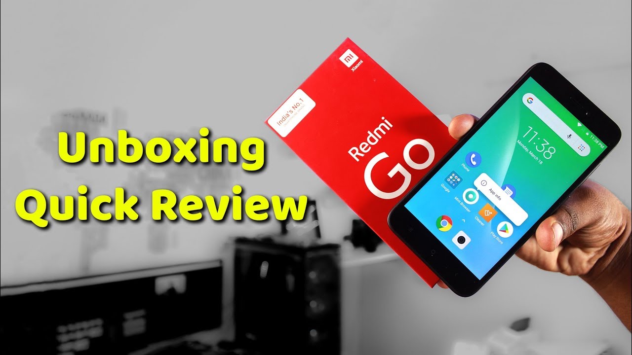 Redmi Go Unboxing & Quick Review in English - Time To Unbox