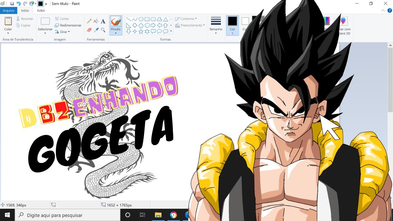 GOGETA DRAGON BALL SUPER | Speed drawing digital art