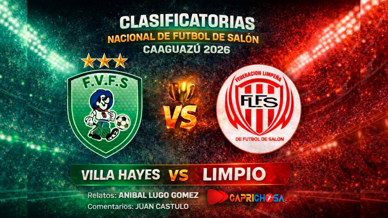 Villa Hayes vs Limpio / Clasificatorias Nacional Caaguazú 2025 / Fútbol de Salón