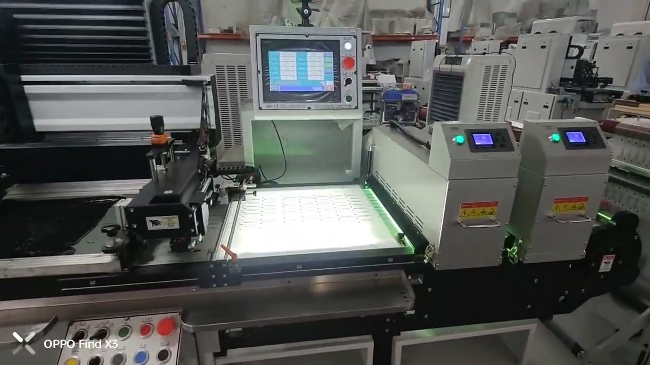 400mm wide UV screen vanishing machine