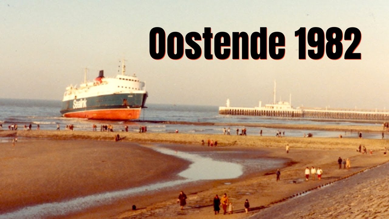 Gestrande Sealink Ferry Oostende 1982