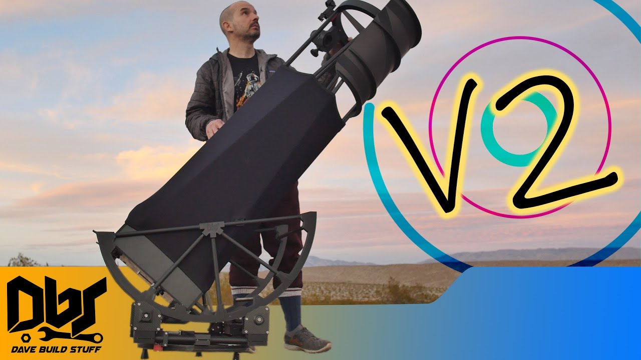 Я модернизировал свой телескоп из углеродного волокна, напечатанный на 3D-принтере
