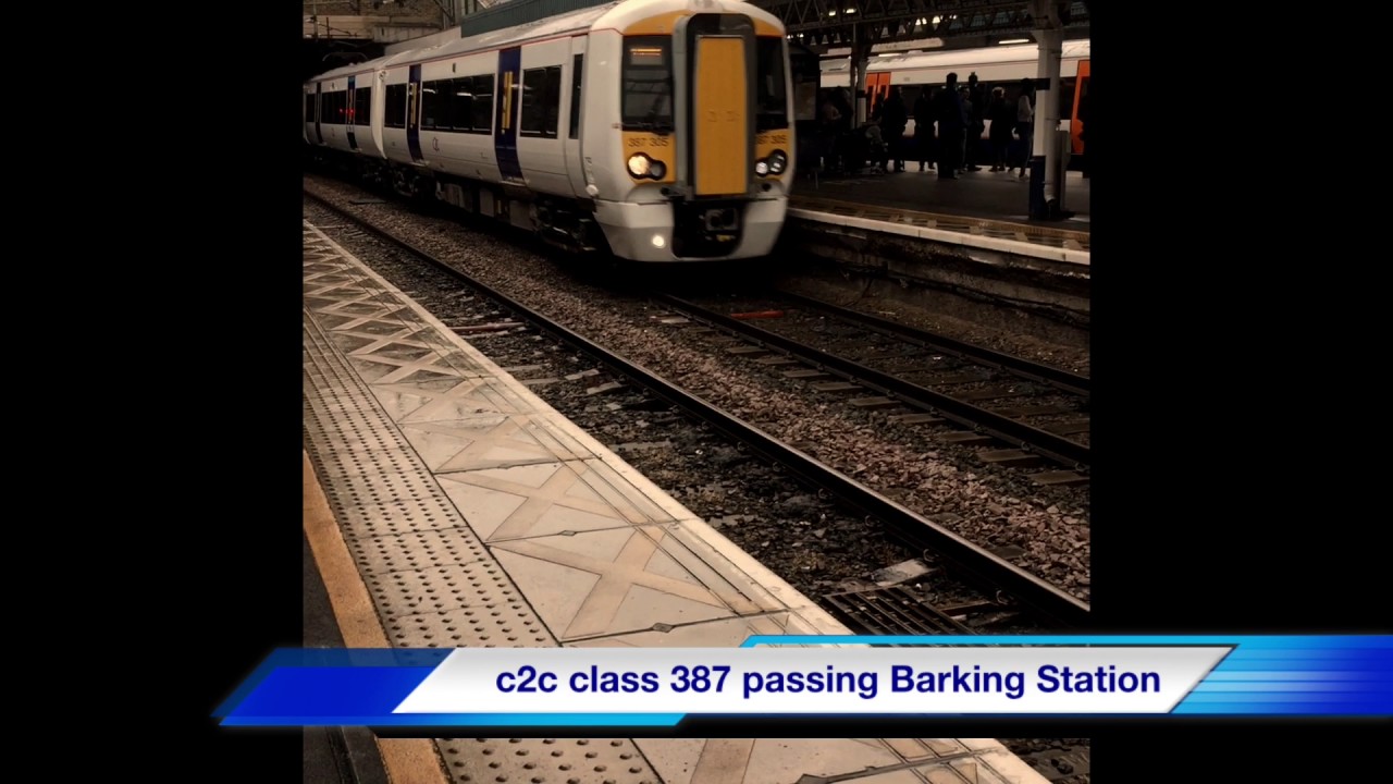 C2C Class 387 passing Barking Station