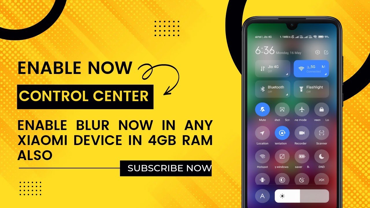 Finally Control Center Blur is available in all Devices 😍😍 | Redmi 9 Power, Redmi 9 Prime & More....