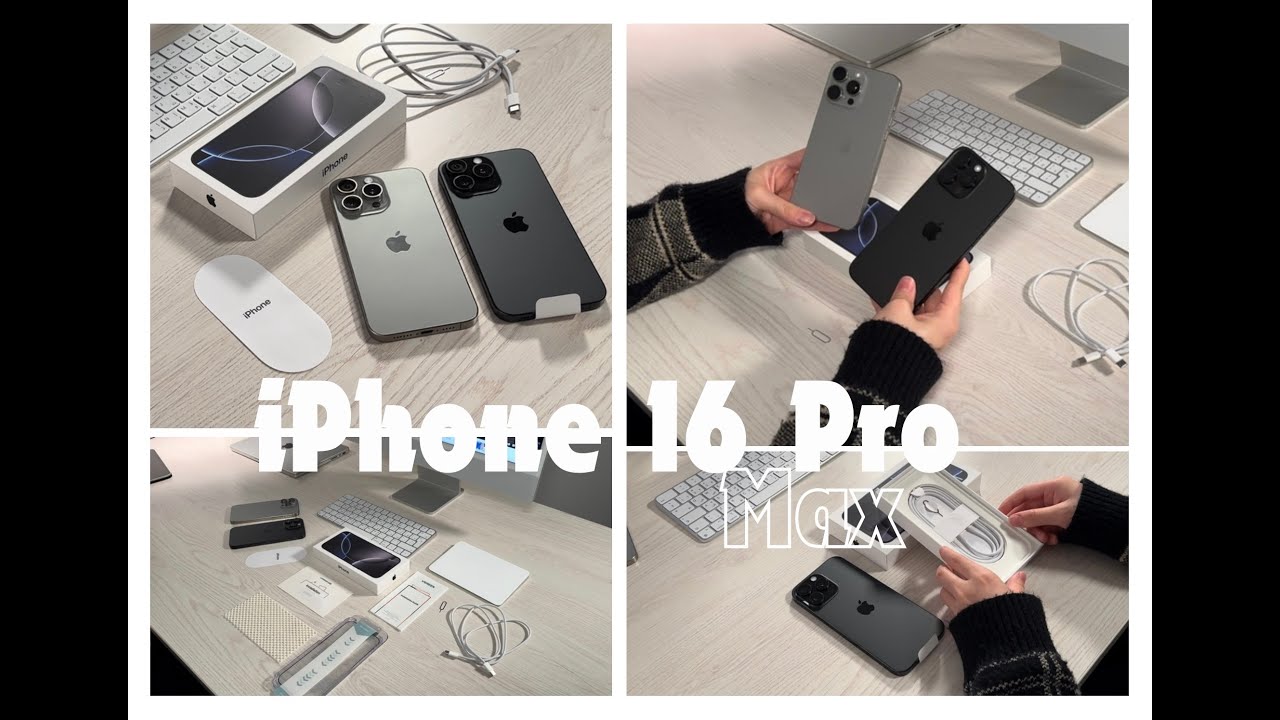 Unboxing iPhone 16 Pro Max 📱📦 | 256 GB | aesthetic mini unboxing | asmr | comparison + accessories