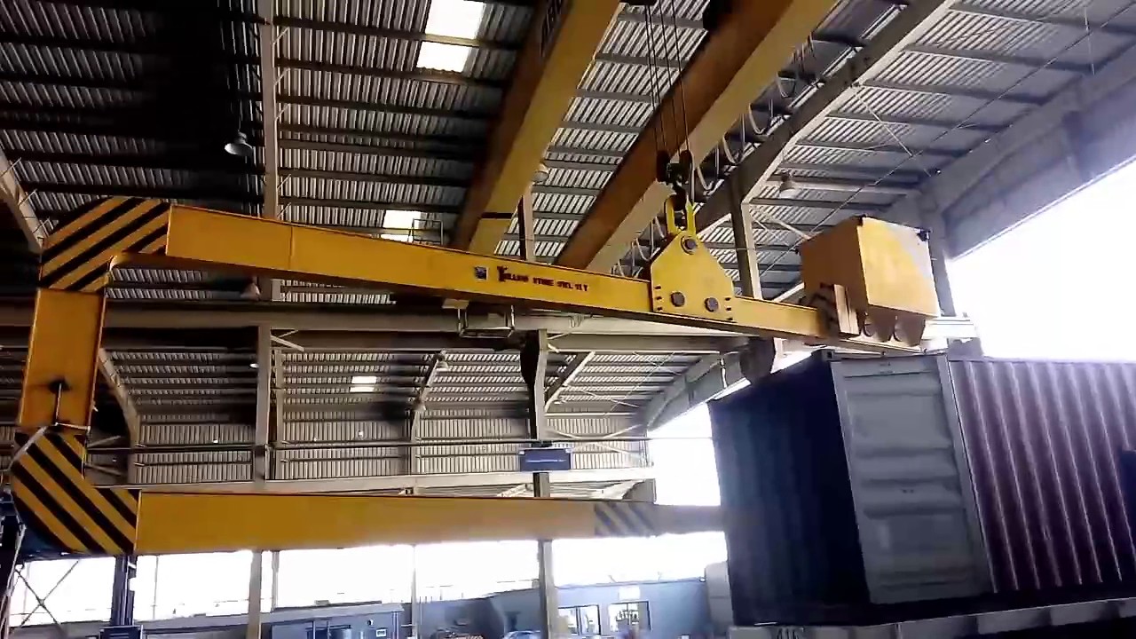 Steel coil unloading by C Hook