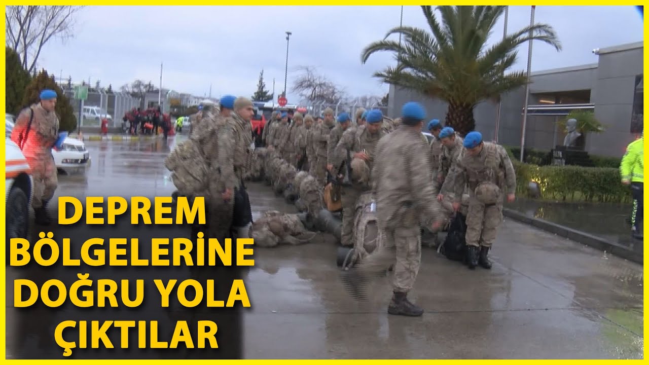 İstanbul'dan Deprem Bölgesine Askerler de Gönderildi