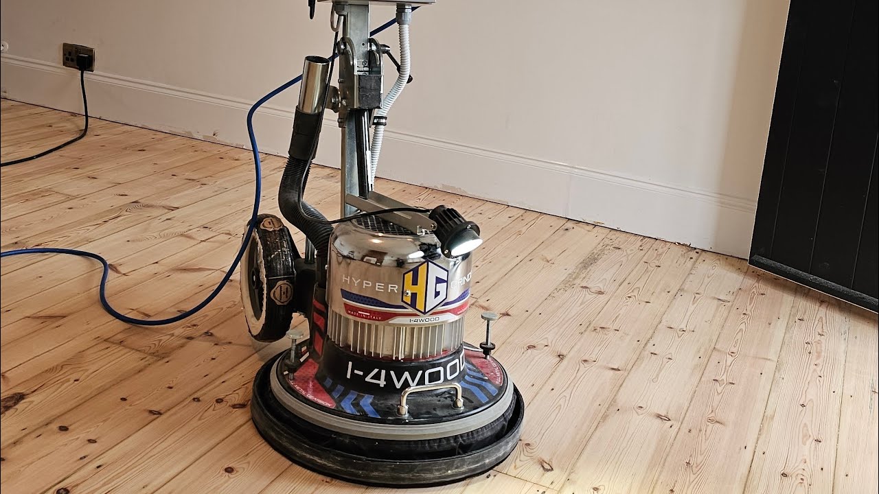 Floorboards sanding & Grey Wash 