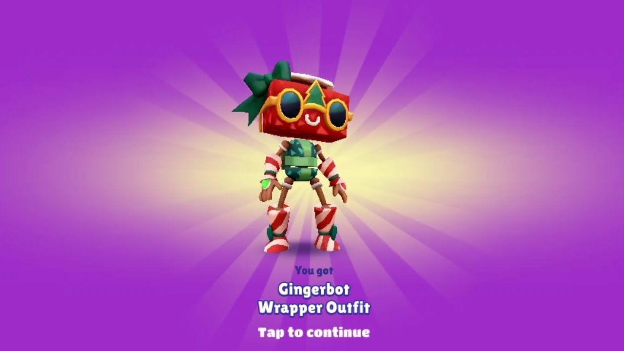 SUBWAY SURFERS NORTH POLE 2025 | UNLOCKING GINGERBOT WRAPPER OUTFIT