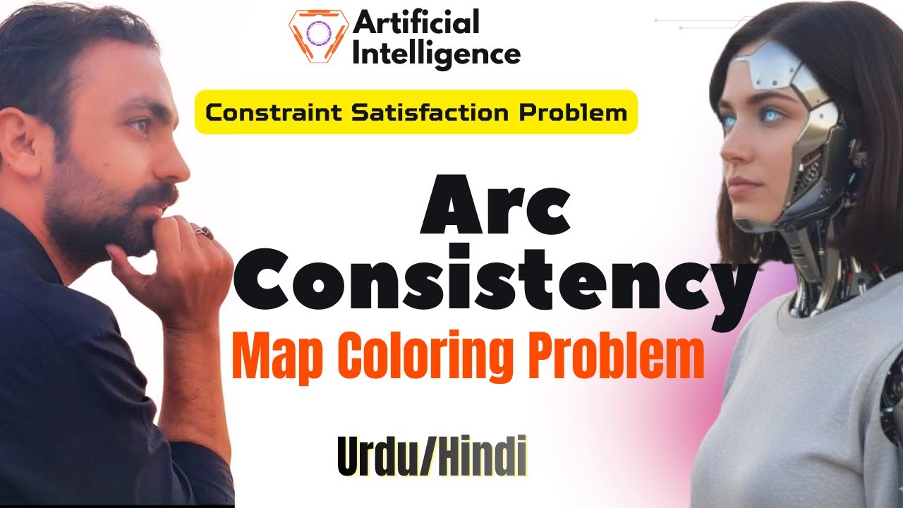 Arc Consistency in CSP | Map Coloring Problem | Lec-41