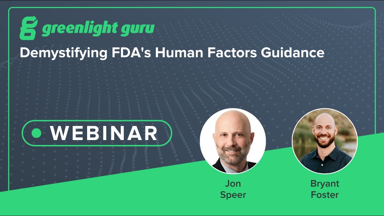 Demystifying FDA's Human Factors Guidance