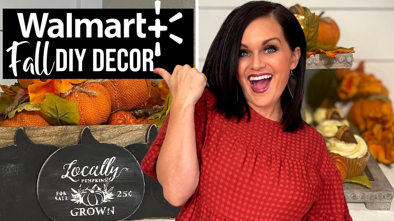 Идеи декора своими руками из Walmart на осень, которые вас поразят! (Загадочный бокс-челлендж)