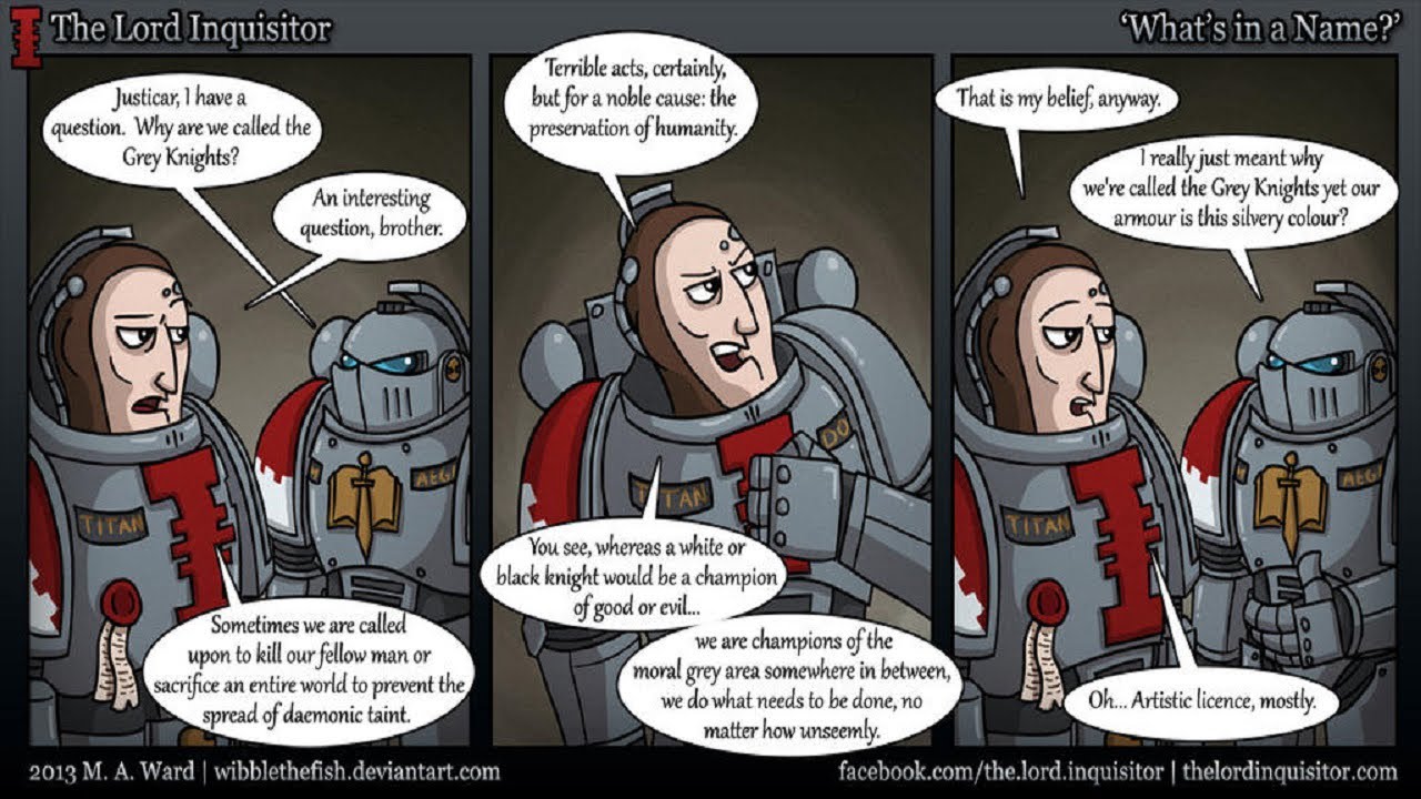 &ldquo;Why are we called the GREY Knights?&rdquo; | Warhammer 40k comic dub