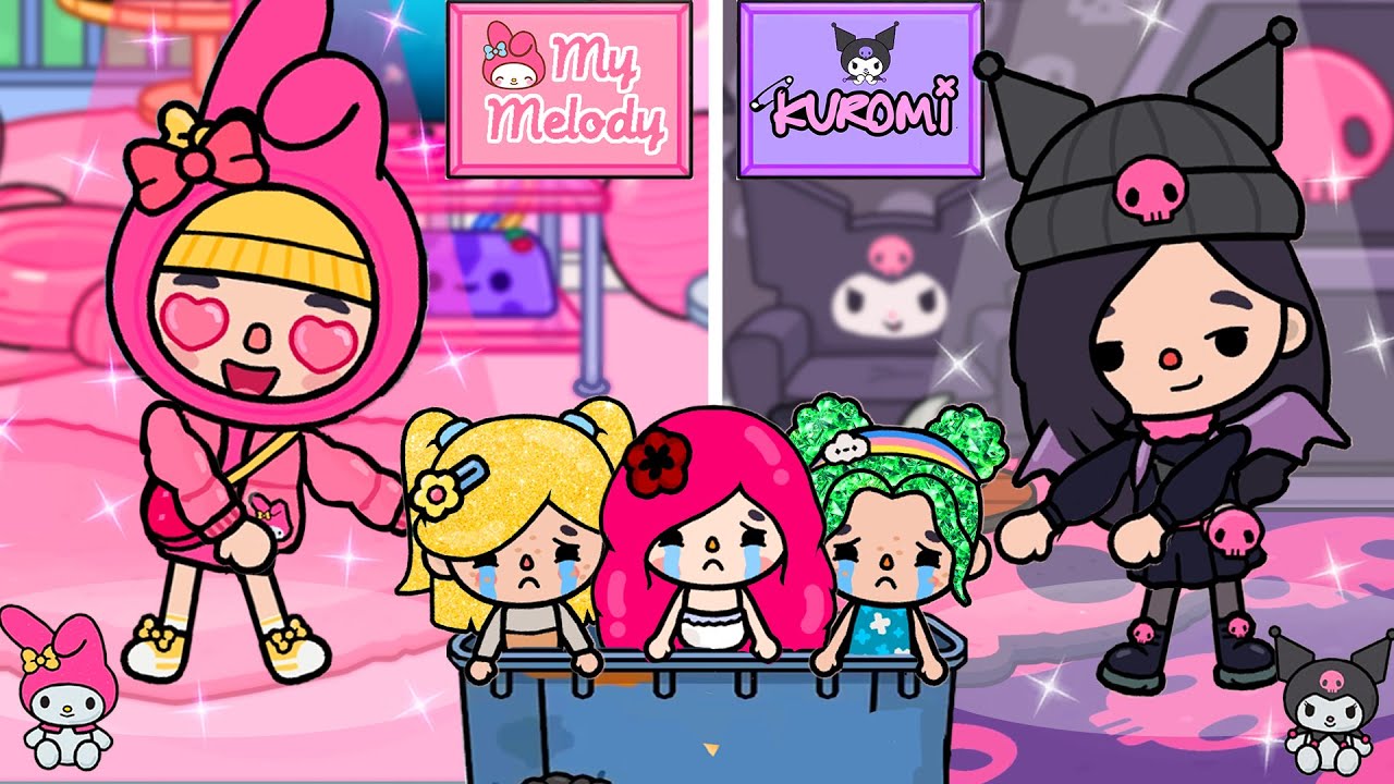 Chúng Tôi Được Nhận Nuôi Bởi My Melody and Kuromi  | Toca Life Story | Toca Boca