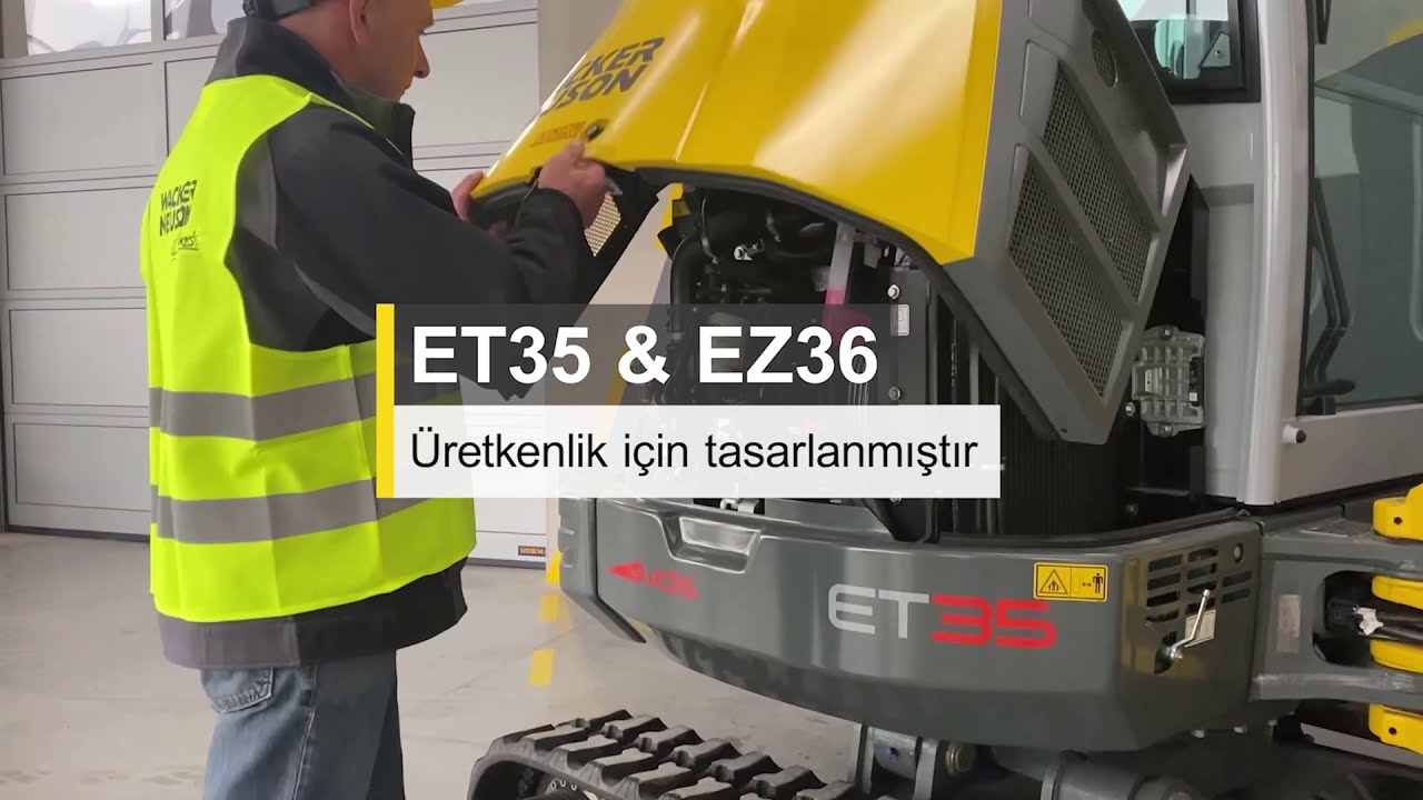 Paletli ekskavatörler ET35 ve EZ36 - Tatmin edici üretkenlik