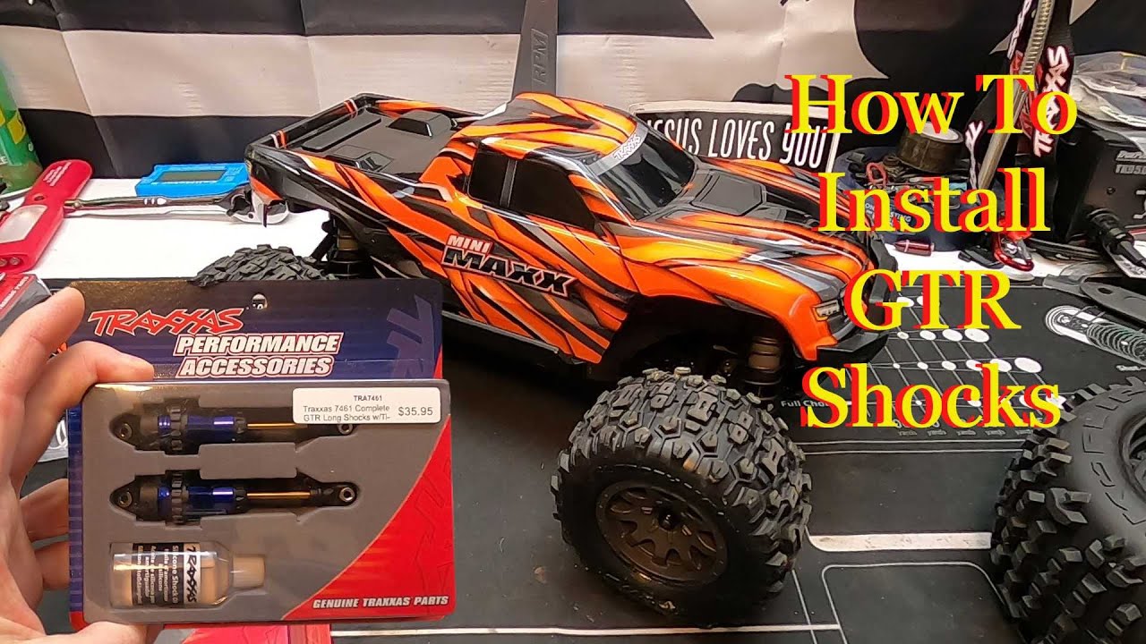 How to Install GTR Shocks on Your Traxxas Mini Maxx. Best Suspension Upgrade