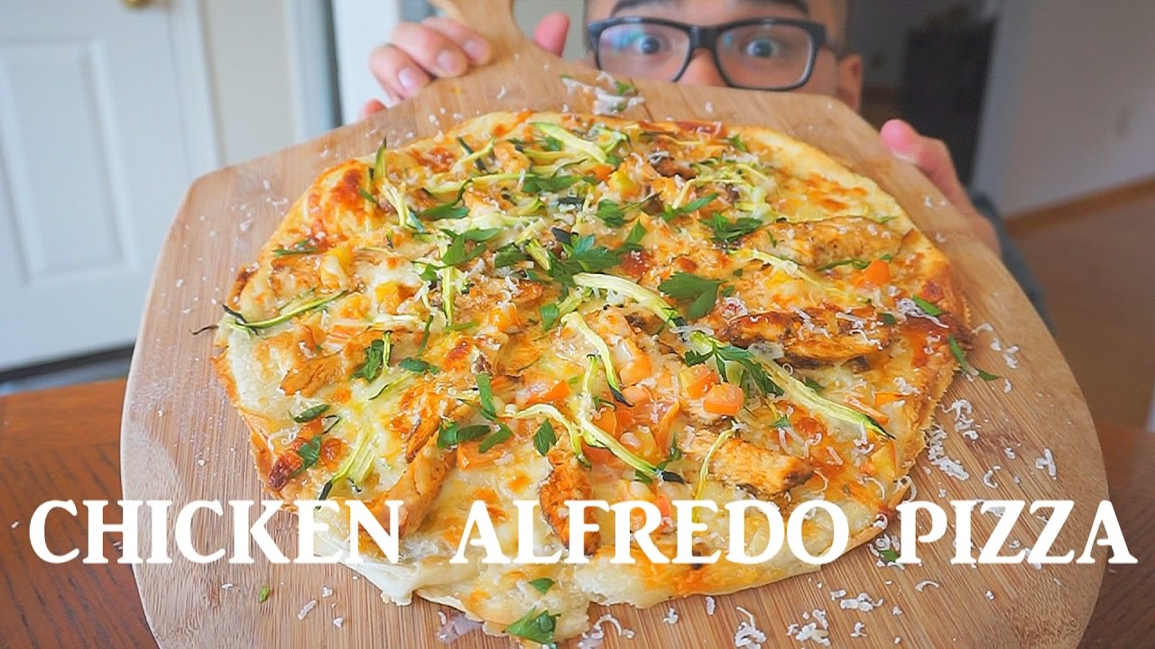 CHICKEN ALFREDO PIZZA RECIPE |