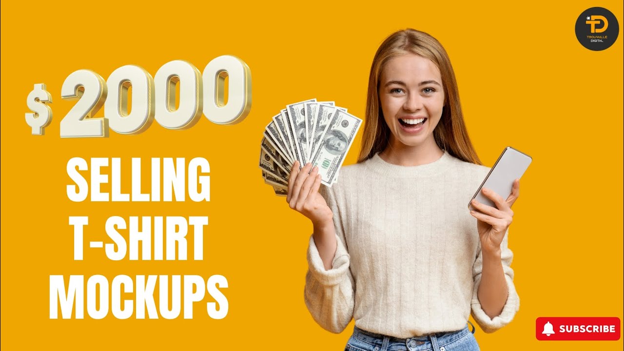 Turn $1 into $2000 Selling T-Shirt Mockup (PHOTOSHOP 2025)