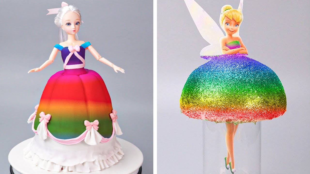 Cutest Princess Cakes Ever | Rainbow Cake Decorating Compilation | Cake Lovers