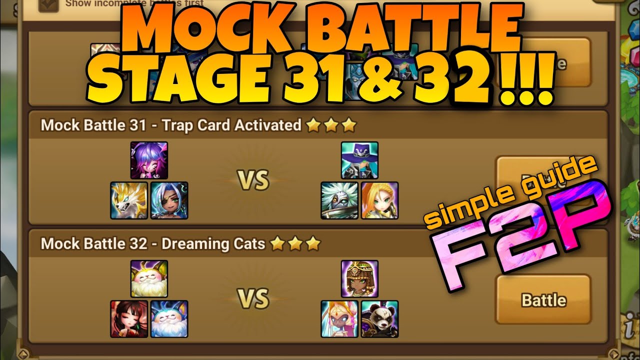 3⭐ MOCK BATTLE 31 & 32 SUMMONERS WAR