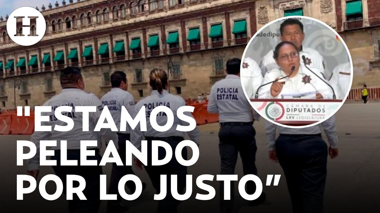 Policías de Campeche acuden a la Cámara de Diputados en busca de justicia