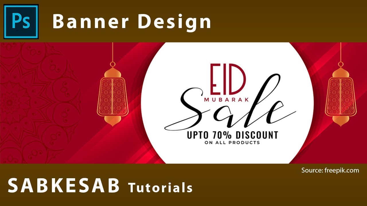 Banner Design In Photoshop | Photoshop cs6 web banner design in Hindi
