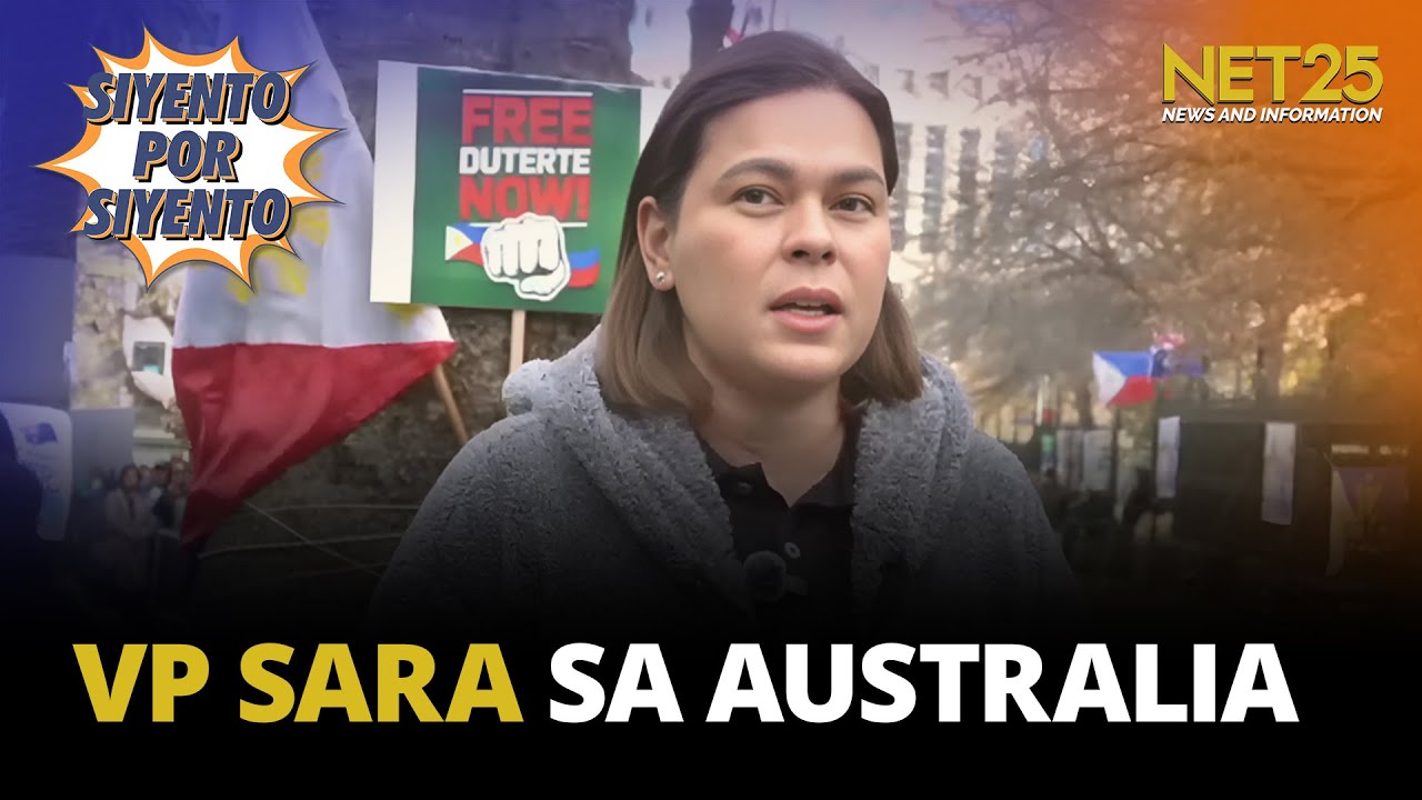 VP Sara, nilinaw na walang kinalaman sa ICC case ang Australia trip