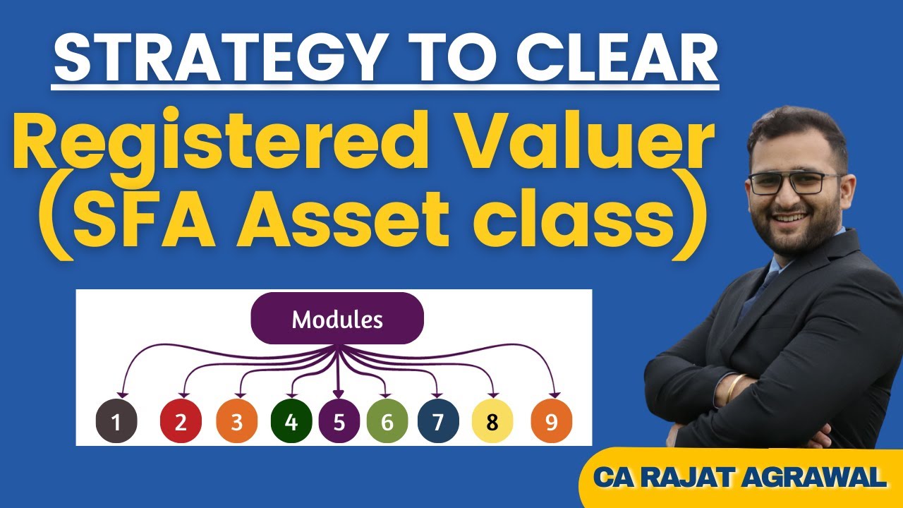 Strategy to clear Registered Valuer SFA Asset class | Topic Wise Question Bank