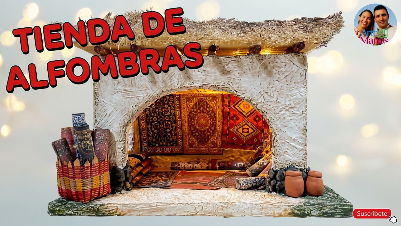 🔴Cómo Hacer TIENDAS de ALFOMBRAS, Para Pesebres, Belenes, con Arte en Tus Manos
