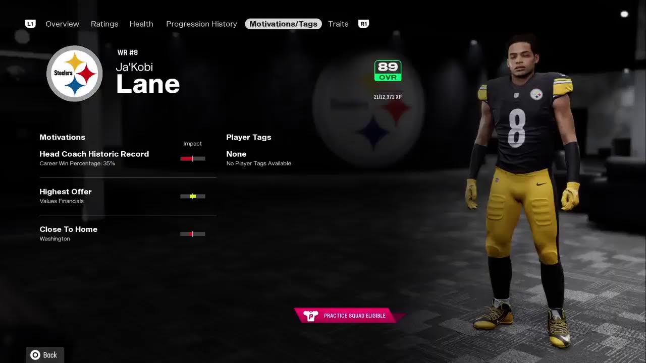 Madden NFL 26 Pittsburgh Steelers franchise
