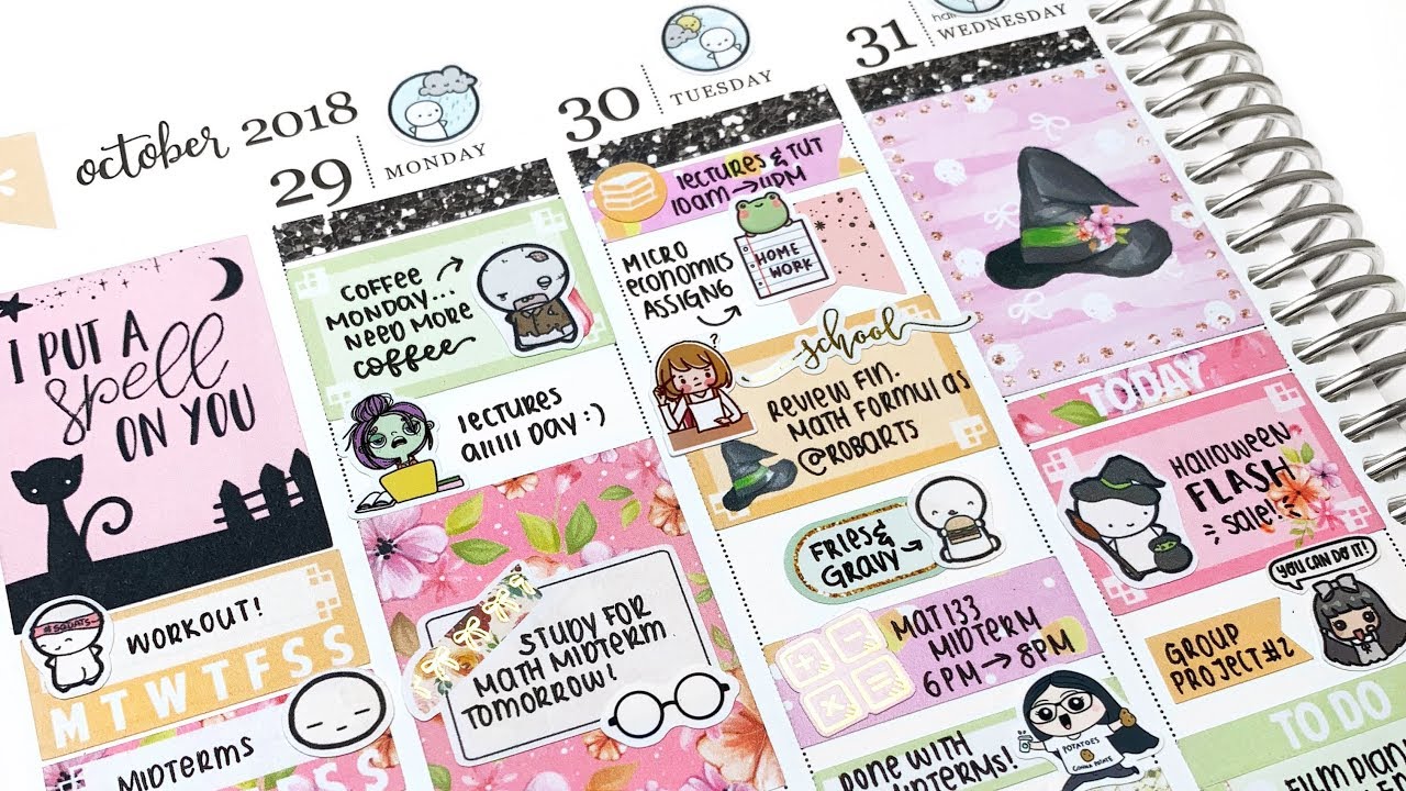 Plan With Me: Halloween Week! (Finally done with midterms...ish?)