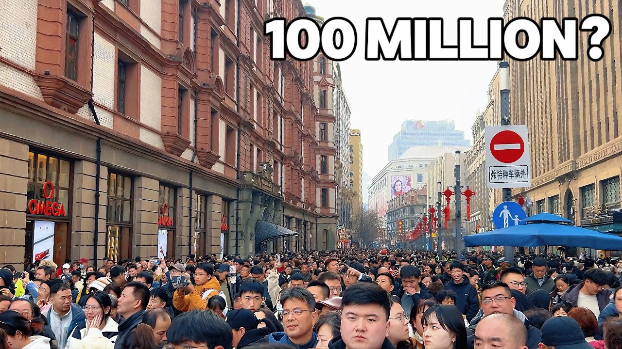 Is this the MOST CROWDED place in Shanghai? | Chinese New Year Walk 2026
