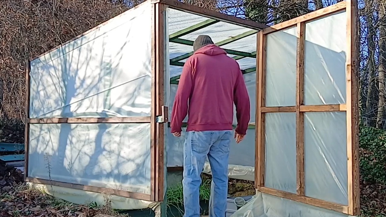 Life at the Cabin | Building a Greenhouse Door & Cleanup Day