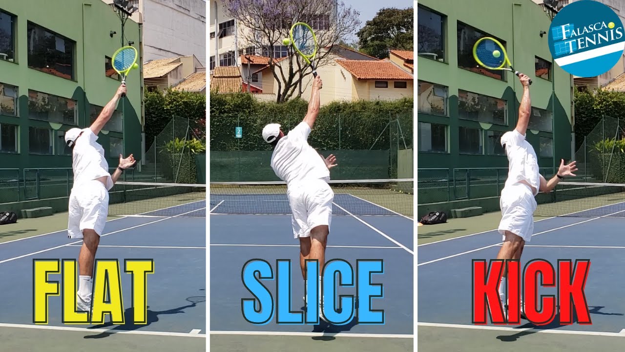 Os 3 TIPOS de SAQUE no tênis   |   Falasca Tennis